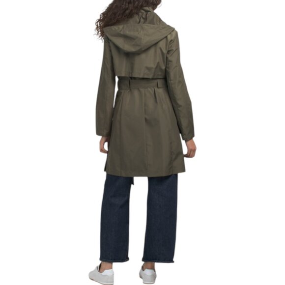 COLE HAAN Travel Packable Hooded Raincoat - Picture 3 of 3